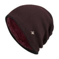 thumbnail image 1 of Fesfesfes Mens Solid Color Knitted Hats Comfortable Winter Ear-Protection Warm Hats Practical Versatile Thermal Hats, 1 of 4