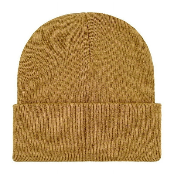 Fesfesfes Mens Solid Color Versatile Knitted Hats Outdoorsy Ear-Protection Warm Hats Winter Thermal