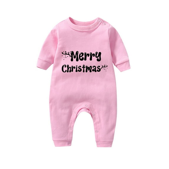 Mikilon Newborn Baby/Girl Boy Christmas Outfit Long Sleeve Romper Jumpsuit Bodysuit Santa Infant Fall Winter Clothes