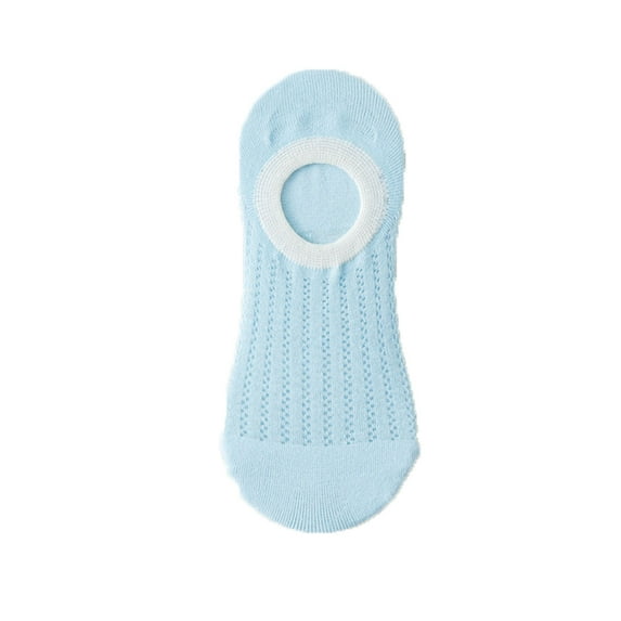 Mikilon No Show Socks Women's Patchwork Color Knitted Socks Breathable No Slip Short Socks