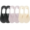 thumbnail image 1 of Mikilon No Show Socks Womens 6 Pairs Nylon Non Slip Low Cut Invisible Liner Thin Socks Solid Color Breathable Socks, 1 of 9