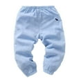 thumbnail image 1 of Mikilon Pants for Boys Size 3-8 Years Solid Color Graphic Elastic Waist Pants Casual Long Pants, 1 of 3