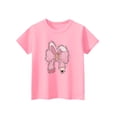 thumbnail image 1 of Mikilon Shirts for 2025 Summer and Spring Preschool Children's Fashion Round Neck Short Sleeve School Season Printed T-shirt Shirt for Boys Girls(Pink,3 Years), 1 of 6