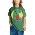 thumbnail image 1 of Mikilon Short Sleeve Shirts for Kids Size 3-13 Years Cute Graphic Print Round Neck Crop Tops/Tee, 1 of 4