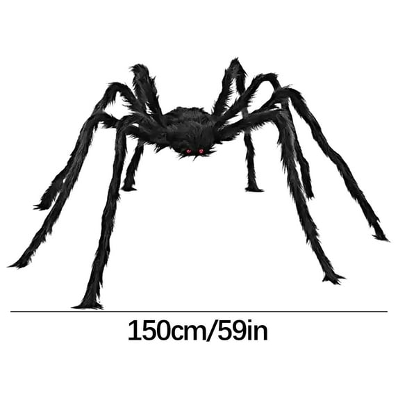 Spider Halloween Party Decoration Haunted House Prop Indoor Outdoor Black Spider Halloween Spider for Yard F