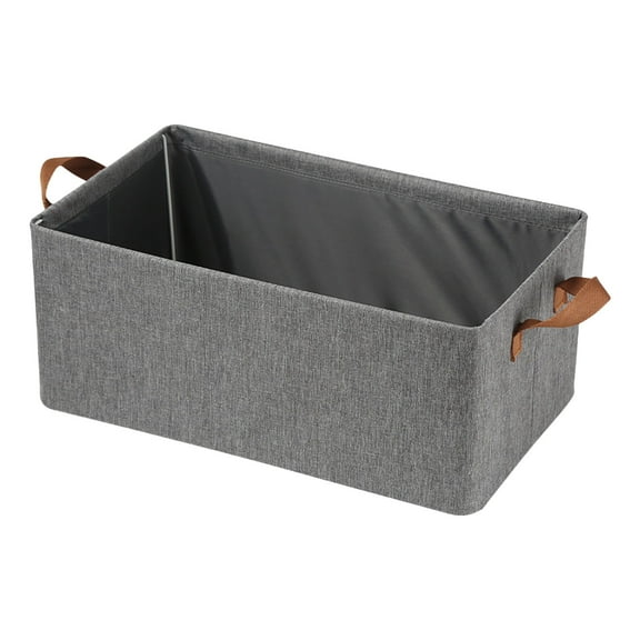 Mikilon Storage Bins Bags, Shelf Storage Box, Fabric Cabinet Organizer, with H and les, Storage Basket for Home and of fice., Gary
