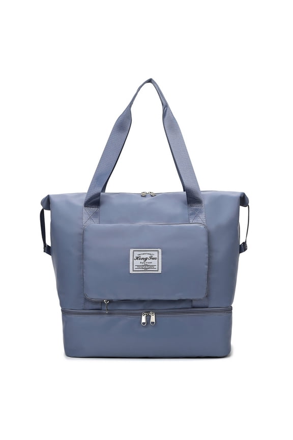 Mikilon Storage, Gym Bag With Separate Shoe Compartment, Sports And Weekend Travel Bag, Men And Women's Large Capacity Lightweight Overnight Bag, Travel Bag, Sports Tote Bag, Blue