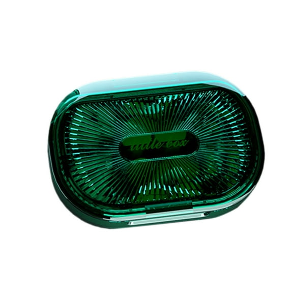 Mikilon Storage, Storage Box Portable Divided Into Compartments Sealed Padding Proof Mini Small Storage Box Transparent Portable Storage Box, Green