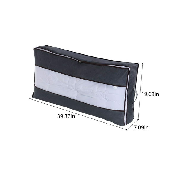 Mikilon Storage, Under Bed Storage Bags , Large Under Bed Storage Bins With Reinforced Handles , Under Bed Storage Bags And Containers, Gray