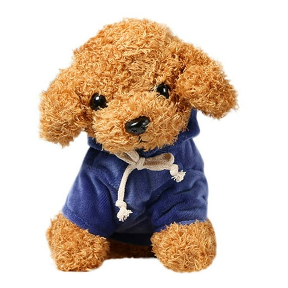 Mikilon Stuffed Animal Plush Dog Toys Soft Puppy Doll Stuffed Animal Pillow with Clothes Idea Christmas Birthday Gift Toys for Girls Boys 2 3 4+ Years 7.8 Inches