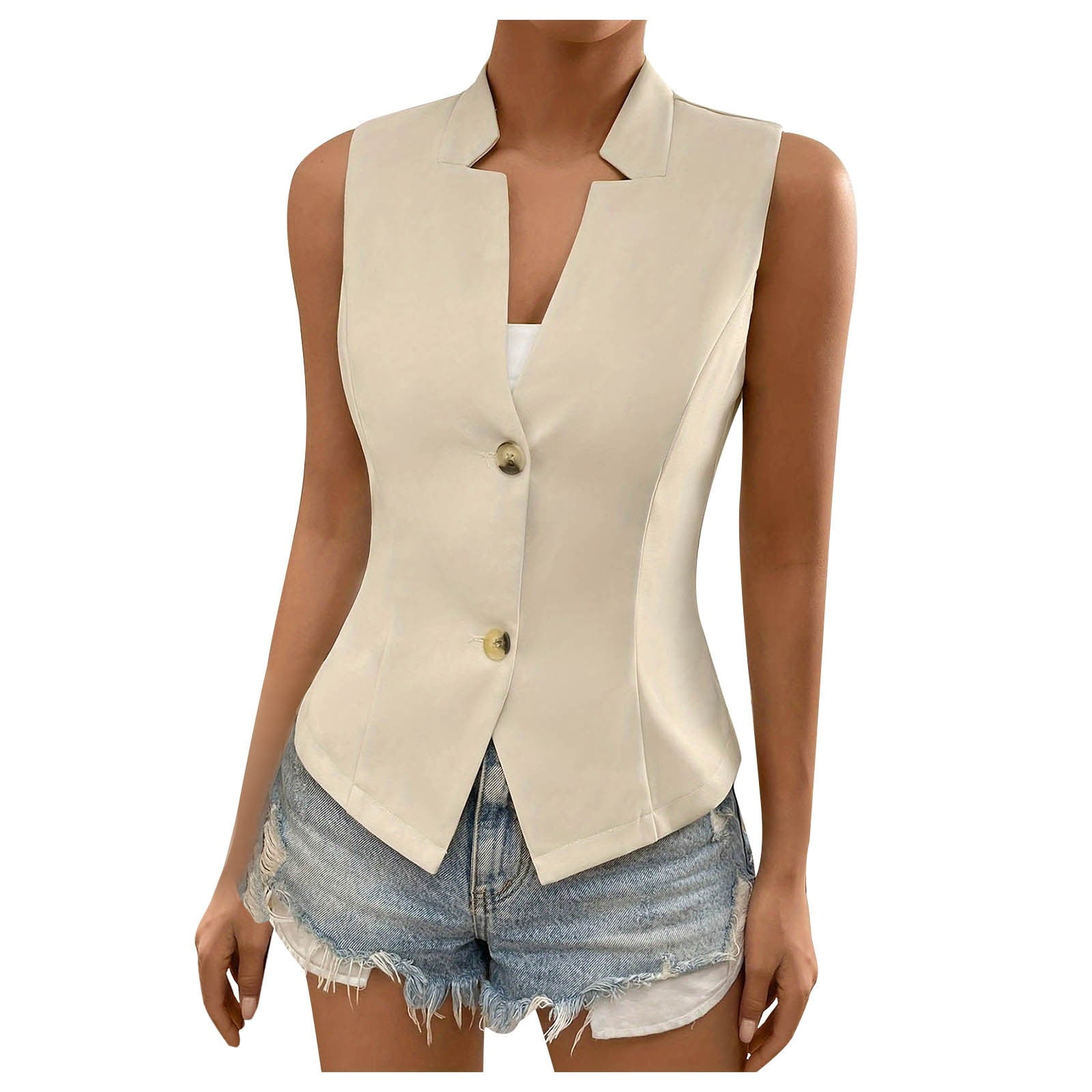 Womens Spring And Fall Solid Color V Neck Top Long Sleeve Suit