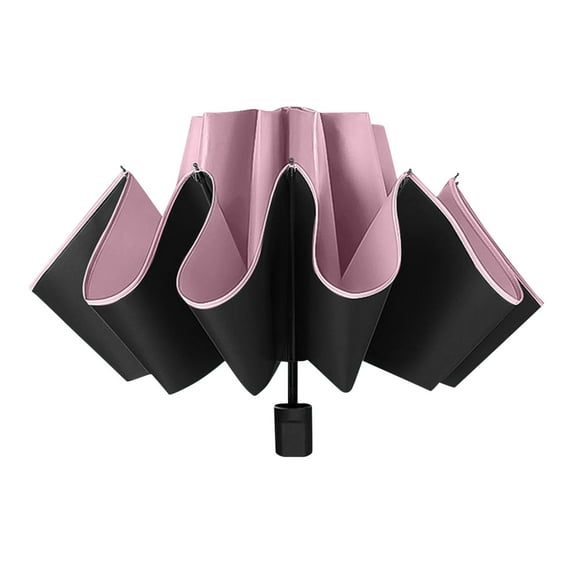 Mikilon Sun Umbrella,Sunshade Umbrella with 95% UV Protection, Portable Lightweight Compact Parasol(non Automatic) for Outdoor Travel Pink