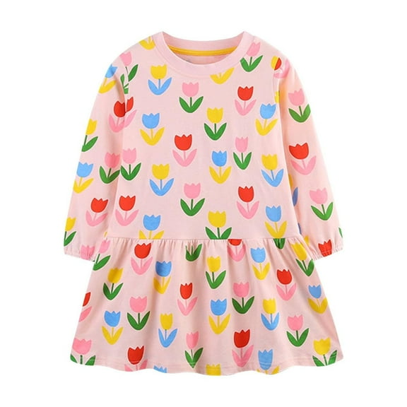 Mikilon Toddler Baby Girl Christmas Dress Santa Claus Dress Red Velvet Long Sleeve Princess Tulle Dress Headband Outfit