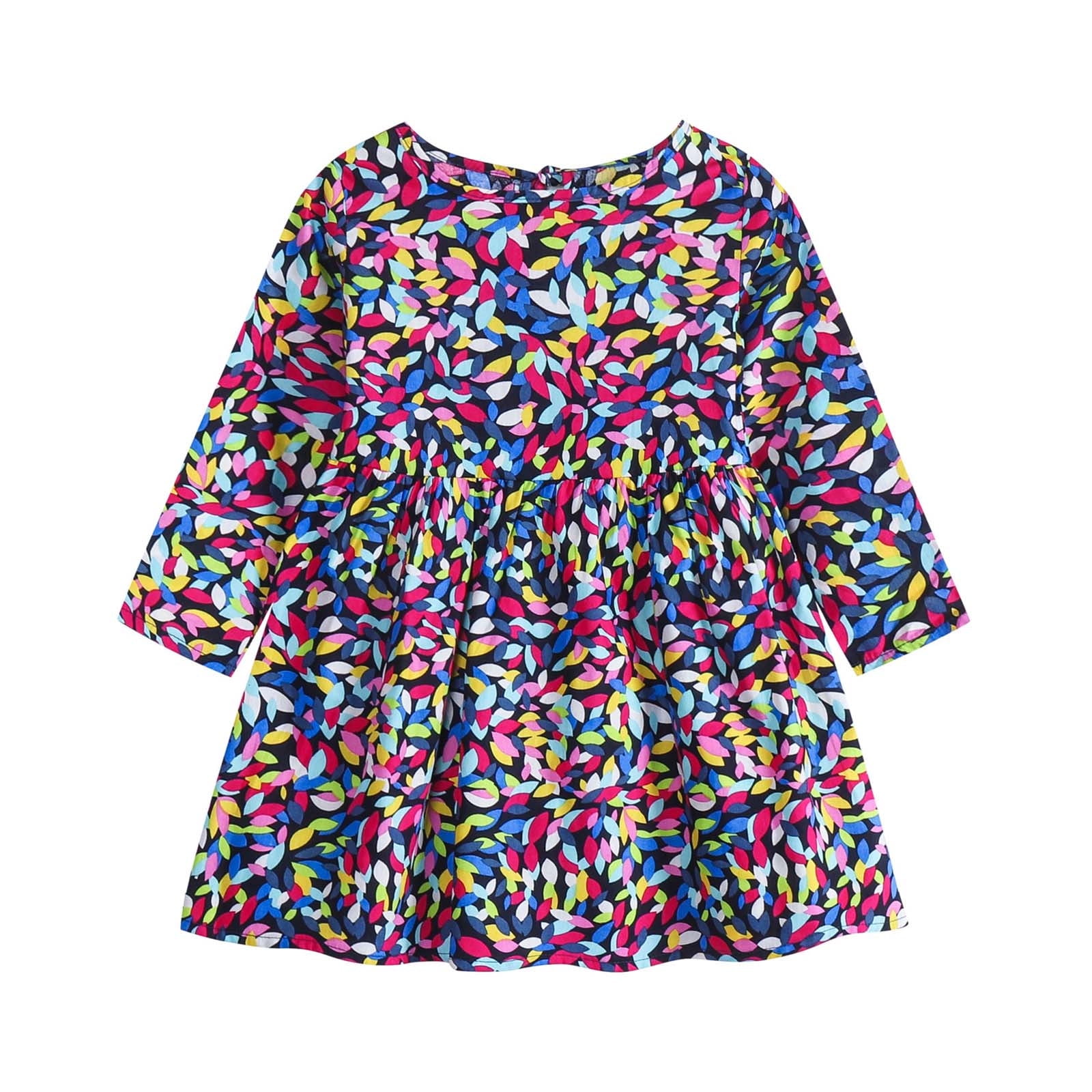 HOMAGIC2WE Toddler Girl Dress – Long Sleeve Cotton Cute Playwear With Animal Applique