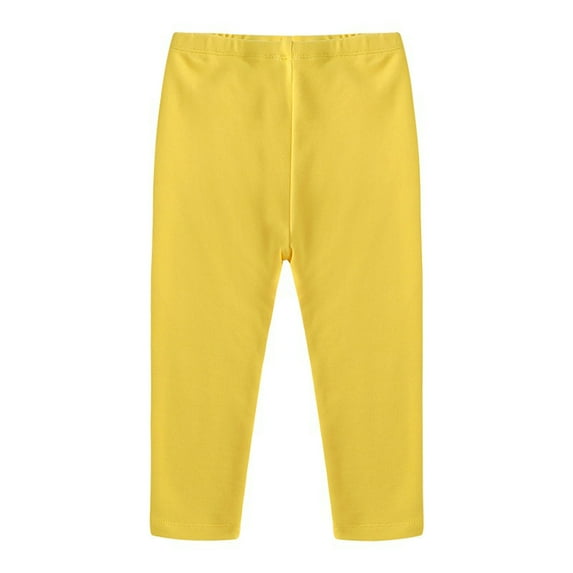 Fesfesfes Toddler Girls Home Pants Solid Color Casual Leggings Tight Homewear Pants,Size 18 Months-8 Years