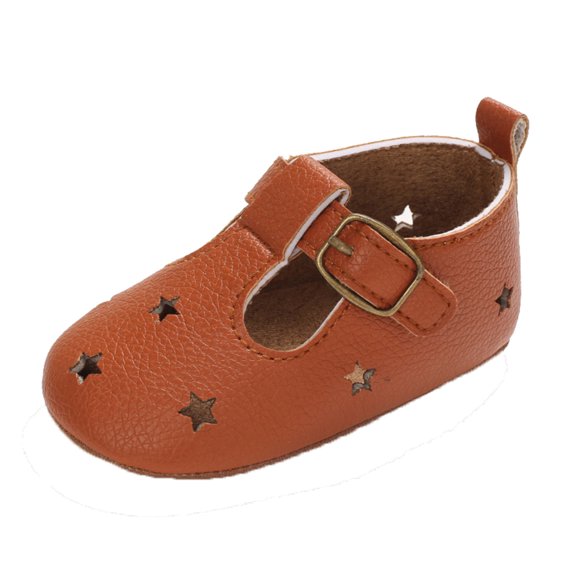 Gallickan Toddler Kids Baby Boys Girls Star Pattern Rubber Non-Slip First Walking Shoes Toddler Shoes for Girls 6-12 Month on