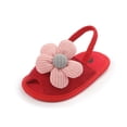 thumbnail image 1 of Elainilye Toddler Kids Baby Girls Summer Solid Color Flowers Non-slip Soft-soled Shoes Toddler Shoes for Girls 12-15 Month on Sale, 1 of 7