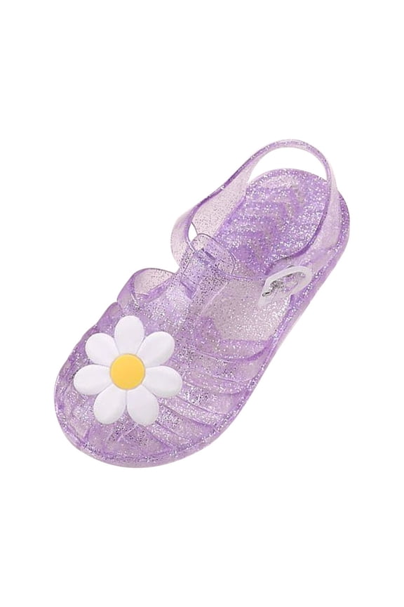 Toddler Shoes Baby Girls Cute Fruit Jelly Colors Hollow Out Non-slip Soft Sole Beach Roman Sandals for 2 Years Child