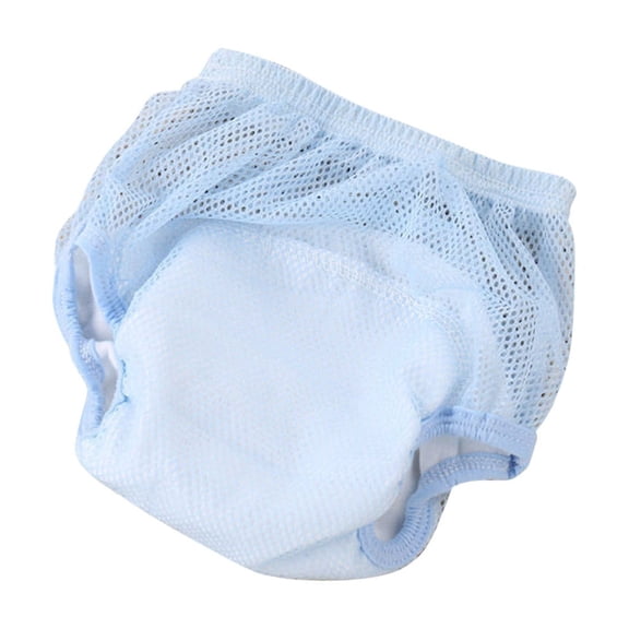 Mikilon Toddler Training Underwear Size 3-15 Months Solid Color Washable Panties Mesh Breathable Underwear