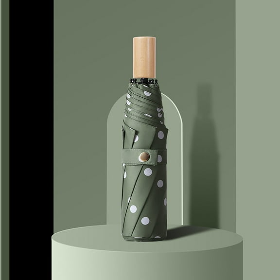 Travel Umbrella, Small Lightweight Folding Umbrella for Rain and SunSturdy Portable Windproof Umbrella Army Green