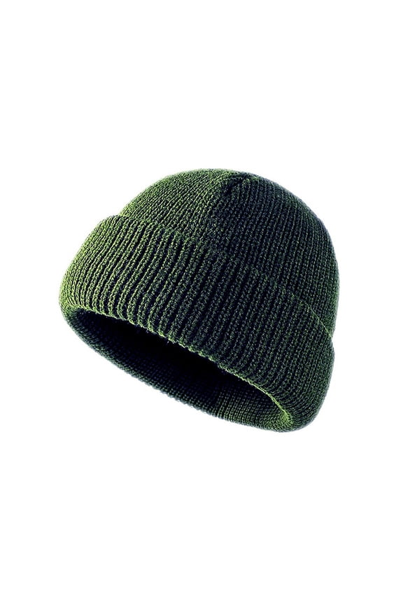 Mikilon Unisex Vintage Knitted Warm Hats Solid Color Hip-hop Street Hats Comfortable Outdoor Hats
