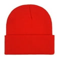 thumbnail image 1 of Mikilon Versatile Solid Color Knitted for Women and Men Casual Thicken Warm Hats Fashion Double Sided Wear Hats, 1 of 3