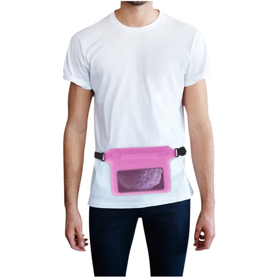 Taotanxi Waterproof Fanny Pack,Waterproof Pouch for Phone Passport Wallet Purse With Waist Strap,Floating Waterproof Bags for Travel Beach Swimming Kayaking Boating Pool Accessories