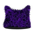 thumbnail image 1 of Fesfesfes Winter Knitted Cute Ornamental Ears Hats Fashion Comfortable Solid Color Hats Plus Velvet and Thicken Warm Hats, 1 of 3