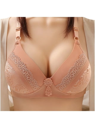 Mikilon Woman Sexy Ladies Bra Without Steel Rings Medium Cup Large Size  Breathable Gathered Underwear Daily Bra Without Steel Ring Bras for Women  Plus Size Sports Bras 38 AB on Discount 