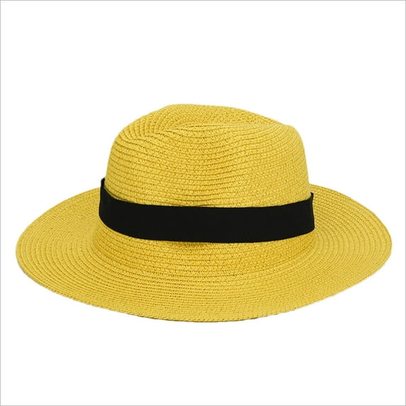 Mikilon Women and Men Sun Hats Comfortable Solid Color Fisherman Hat Casual Outdoorsy Beach Wide Brimmed Hats