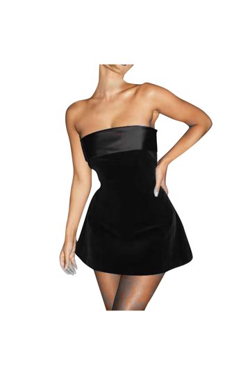 Dresses Strapless Blacks Clothing