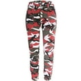 thumbnail image 1 of Mikilon Women's Casual Jeans Fashion Camouflage Overalls Hip-hop Pants Street Loose Jeans Trousers Denim Pant Women Jeans Plus Size Pull on Jeans Wine M on Sale, 1 of 4