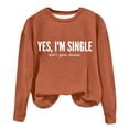 thumbnail image 1 of Mikilon Women's Printed Sweatshirts Long Sleeve Round Neck Blouses Comfortable Casual Tops, 1 of 4
