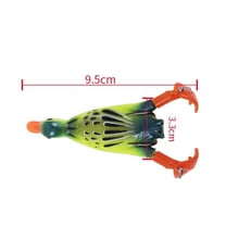 Mikilon fishing gear, fishing lures fishing baits, Double Leg Simulation Road Soft Bait Double Soft Bait, Black