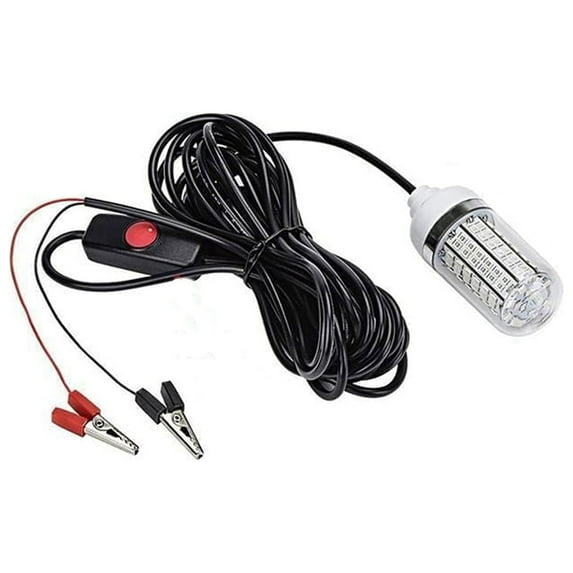 Mikilon fishing gear, fishing lures fishing baits, Drop Fishing Light,12V LED Bait Fishing Light Fish Finder LED Lamp LED Submersible Underwater, Blue