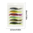 thumbnail image 1 of Mikilon fishing gear, fishing lures fishing baits, Mino Fish Road Ya Bicolor Multi Fish Soft Bait Multicolor Multi Size Scissors Fish Tail False Bait Soft Bait (mixed Packaging), B, 1 of 7