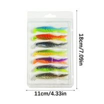 Mikilon fishing gear, fishing lures fishing baits, Mino Fish Road Ya Bicolor Multi Fish Soft Bait Multicolor Multi Size Scissors Fish Tail False Bait Soft Bait (mixed Packaging), A