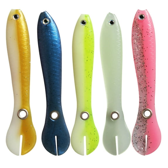 Mikilon fishing gear, fishing lures fishing baits, Simulated Fish Soft Bait Road Sub False Bait Soft Fish For Fishing Lovers Outdoor, multicolor