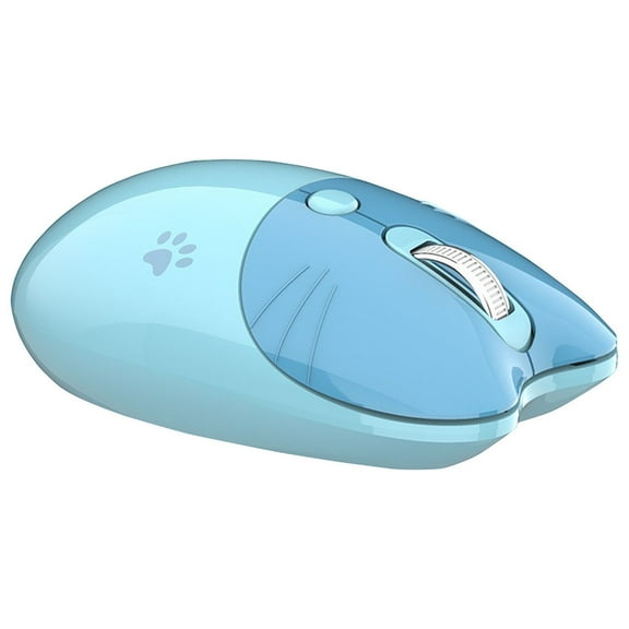 wireless mouse gaming mouse bluetooth mouse, Bluetooth Mode Wireless Mouse Low Latency Mute Mouse Girls Gift DPI Variable Rechargeable Wireless Computer Accessories, Blue
