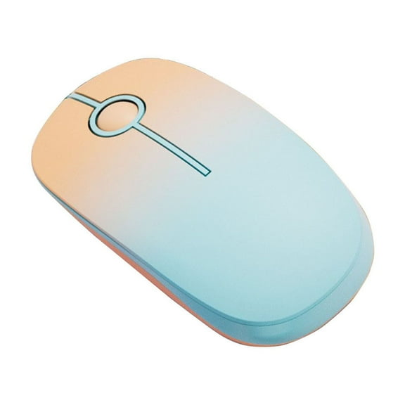 wireless mouse gaming mouse bluetooth mouse, Wireless Mouse Trendy Colours Low Latency Silent Mouse Wireless Connection Ball Wheel Comfortable Sense Of Touches Stylish Office Mouse, Blue