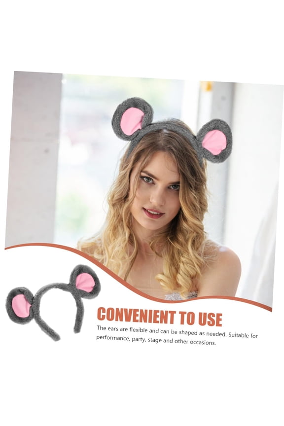 Mikinona Animal Ears Headband Cute Fabric Hair Accessories for Women Girls Party