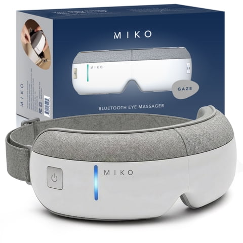Miko Eye Massager with Heat, Air Pressure, Bluetooth Music, and 4 Massage Modes