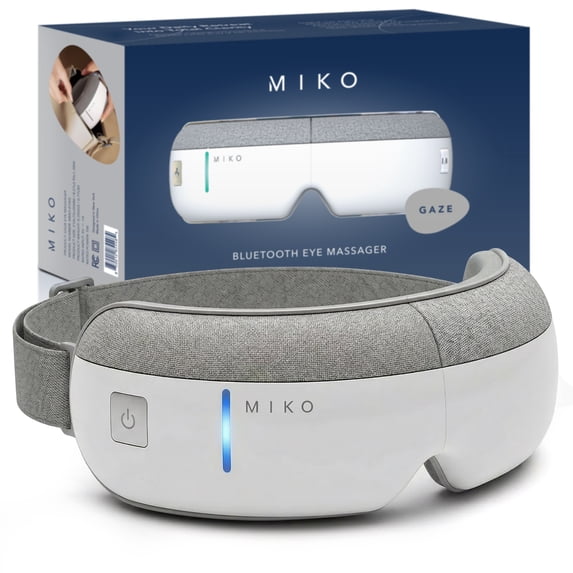 Miko Eye Massager with Heat, Air Pressure, Bluetooth Music, and 4 Massage Modes