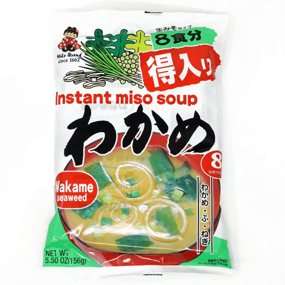 Miko Instant Miso Soup Wakame, 5.50oz Bag, Shelf Stable