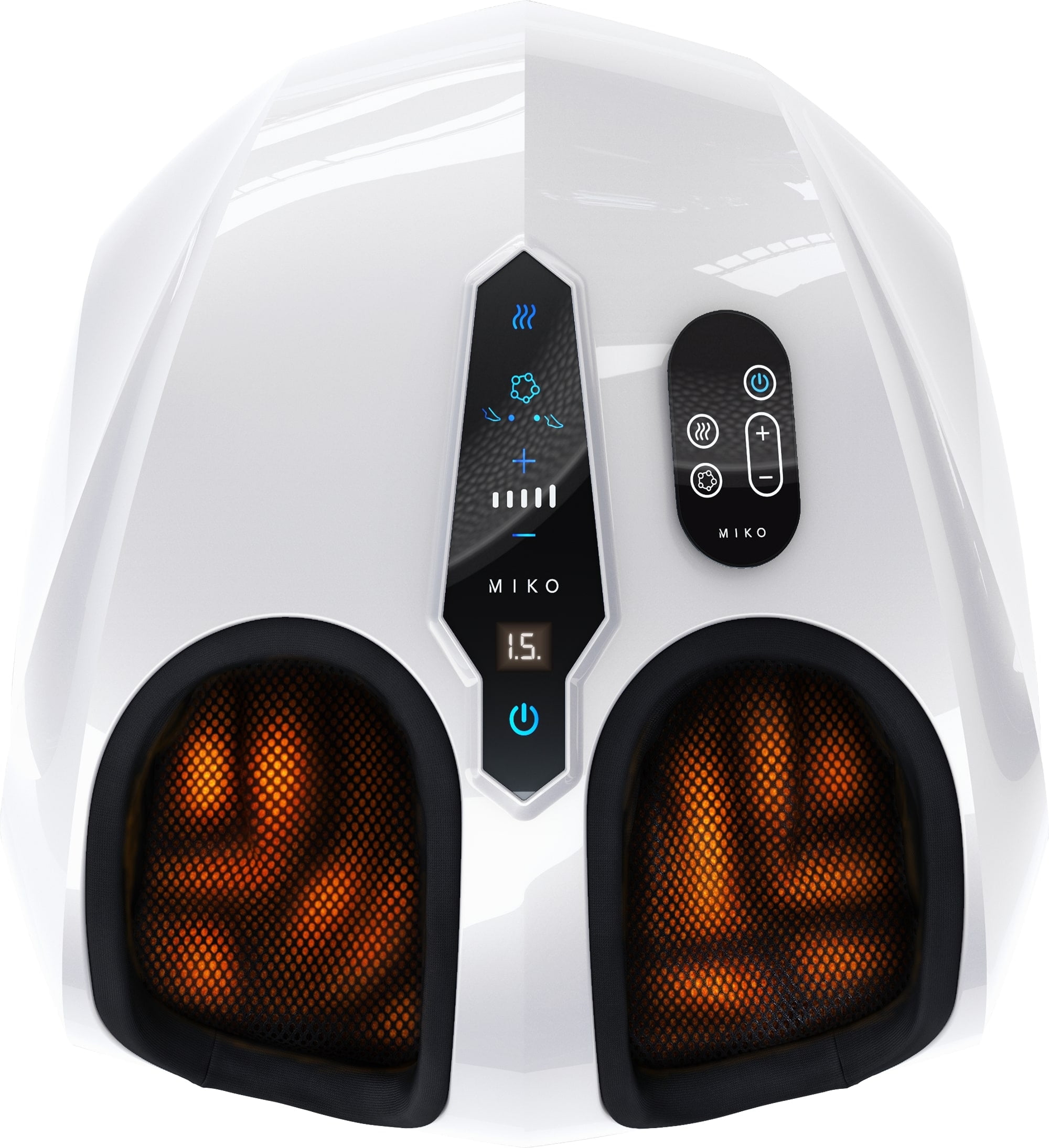 Miko Shiatsu Foot Massager Machine with Heat, Kneading, Rolling, and Vibration