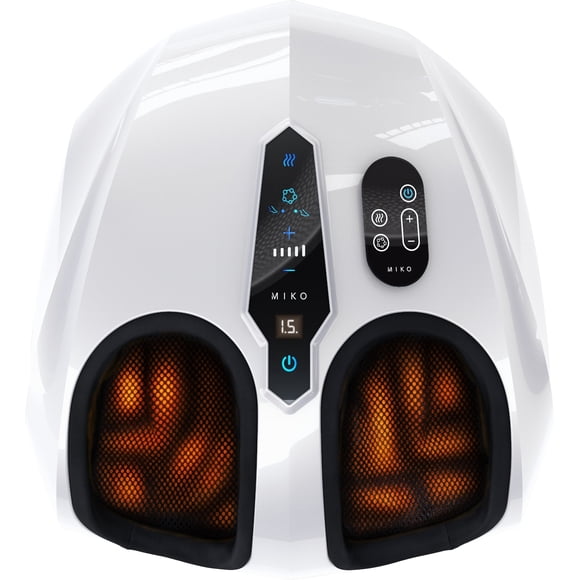 Miko Shiatsu Foot Massager Machine with Heat, Kneading, Rolling, and Vibration