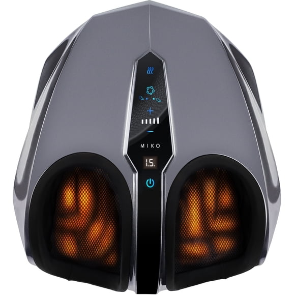 Miko Shiatsu Foot Massager with Heat Kneading and Rolling and Pressure Settings - Remote Control