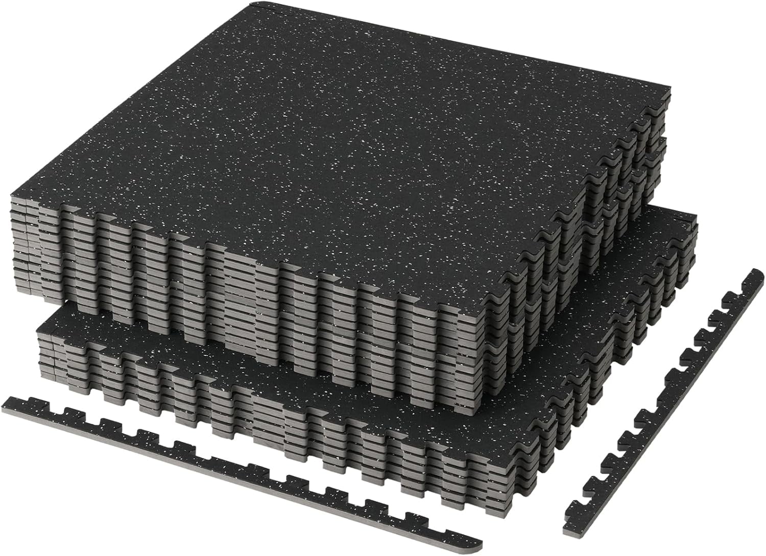 Picture of Mikolo 0.56 Inch Thick Gym Flooring for Home Gym, Exercise Equipment ...
