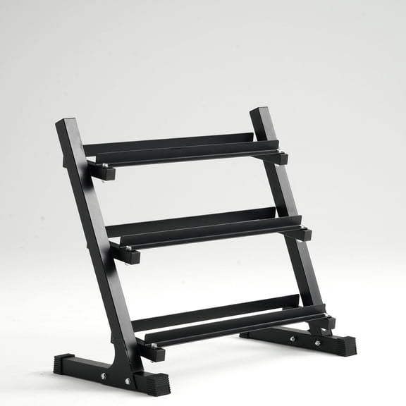 Mikolo 3 Tire Dumbbell Storage Rack Stand, 1100LBS Weight Capacity