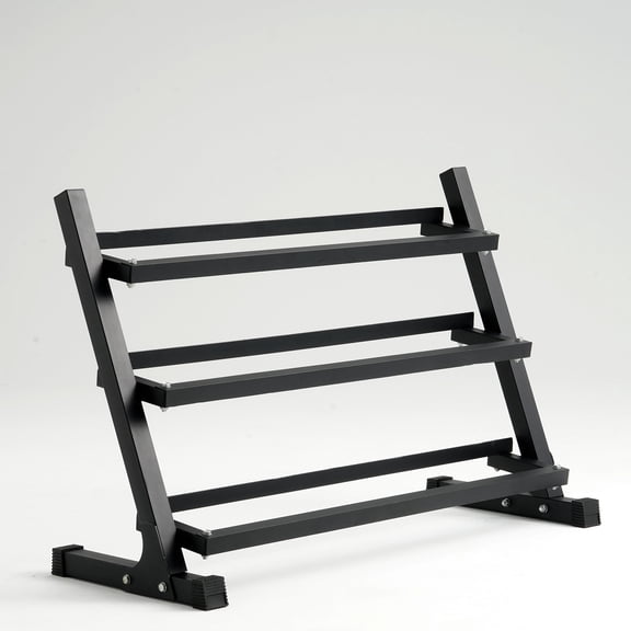 Mikolo 3 Tire Dumbbell Storage Rack Stand, 1500LBS Weight Capacity